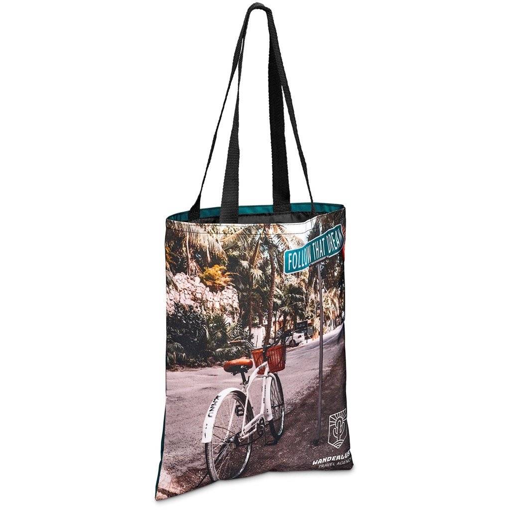 Pre-Printed Sample Custom Melrose Shopper BLACK - and Tote Bags