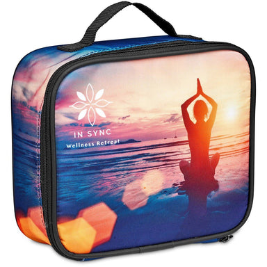 Pre-Printed Sample Custom Polar Lunch Cooler BLACK - Coolers and Lunchware