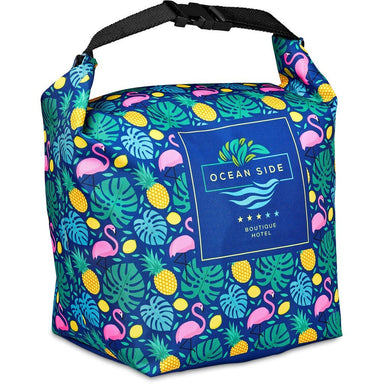 Pre-Printed Sample Custom Protea Polyester Lunch Cooler BLACK - Coolers and Lunchware