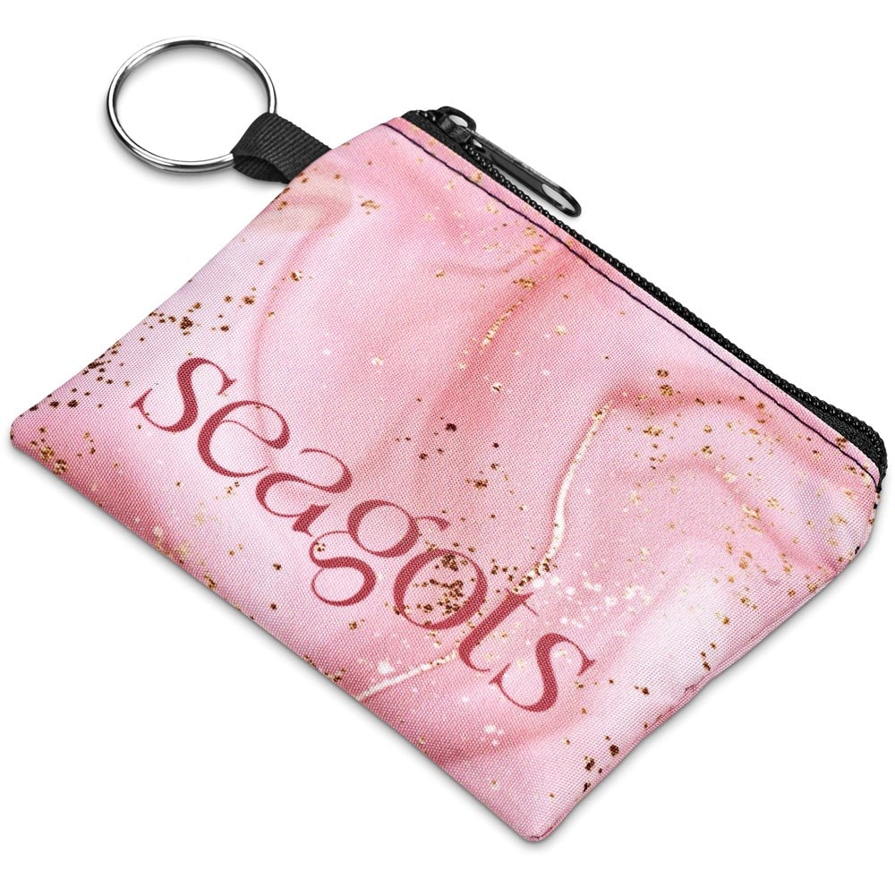 Pre-Printed Sample Custom Spritz Credit Card & Coin Purse BLACK - Purses and Wallets