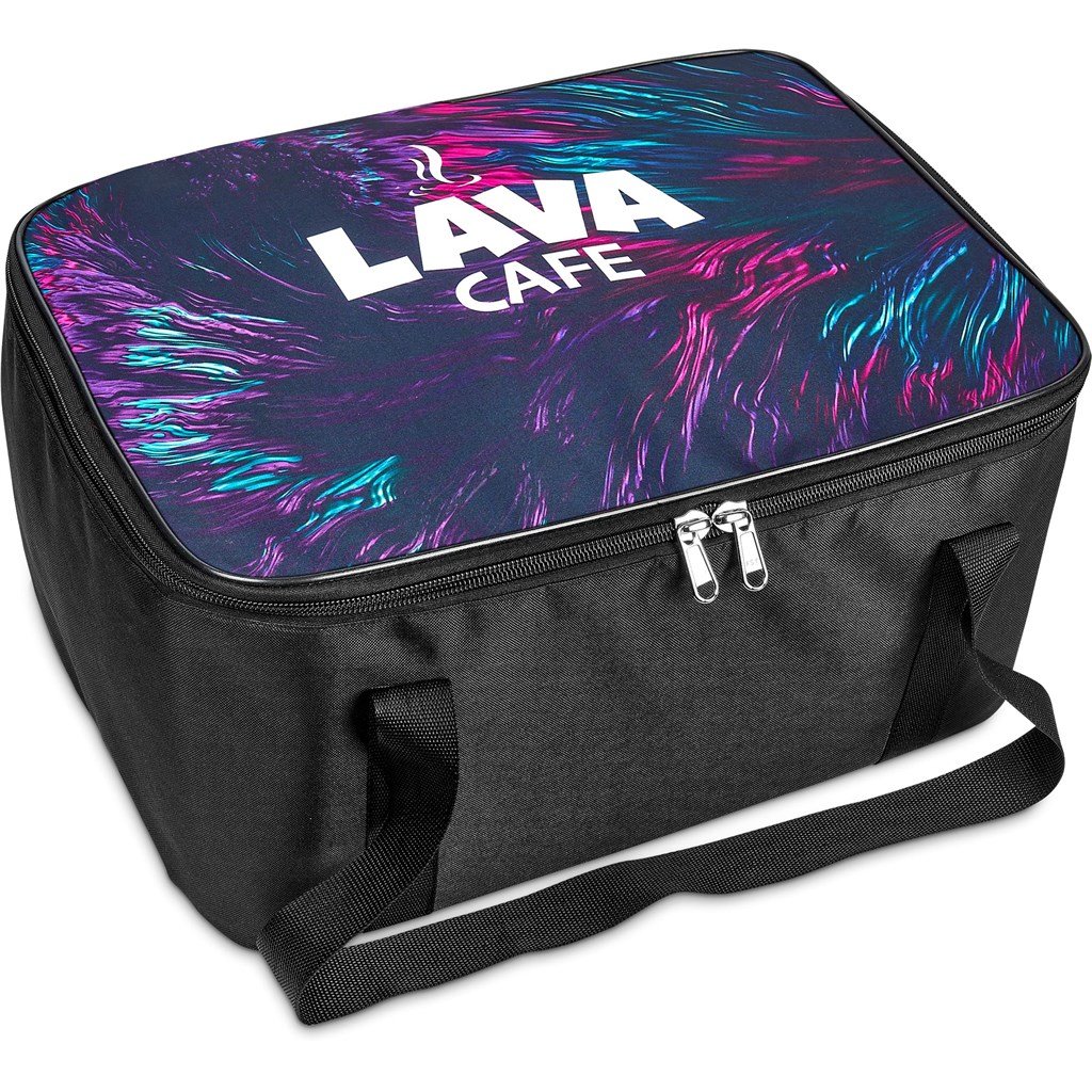 Pre-Printed Sample Custom Sudwala Food Delivery Cooler Bag BLACK - Coolers and Lunchware