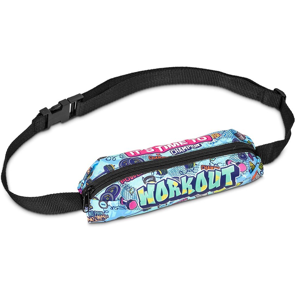 Pre-Printed Sample Custom Walkie Waist Bag BLACK - Crossbody and Bags