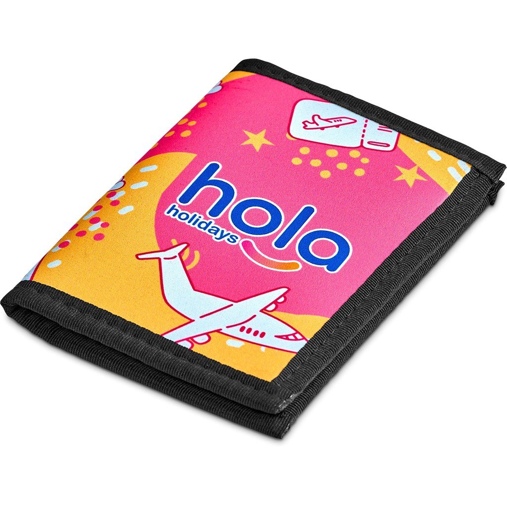 Pre-Printed Sample Custom Zambezi Neoprene Passport Cover BLACK - Travel Accessories