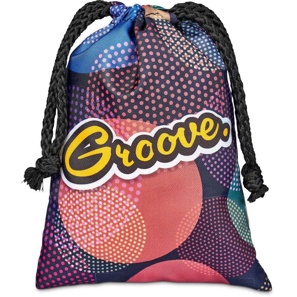 Pre-Production Sample Custom Atlantic Mini Polyester Drawstring Pouch BLACK - Bags and Backpacks