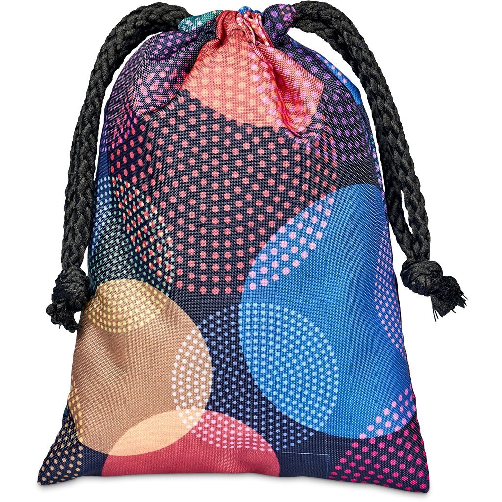 Pre-Production Sample Custom Atlantic Mini Polyester Drawstring Pouch BLACK - Bags and Backpacks