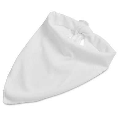 Pre-Production Sample Custom Bosco Large Polyester Dog Bandana L / SOLID WHITE - Pet Accessories