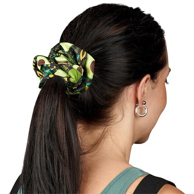 Pre-Production Sample Custom Botanic Polyester Hair Scrunchie BLACK - Personal Care and Pamper Gifts