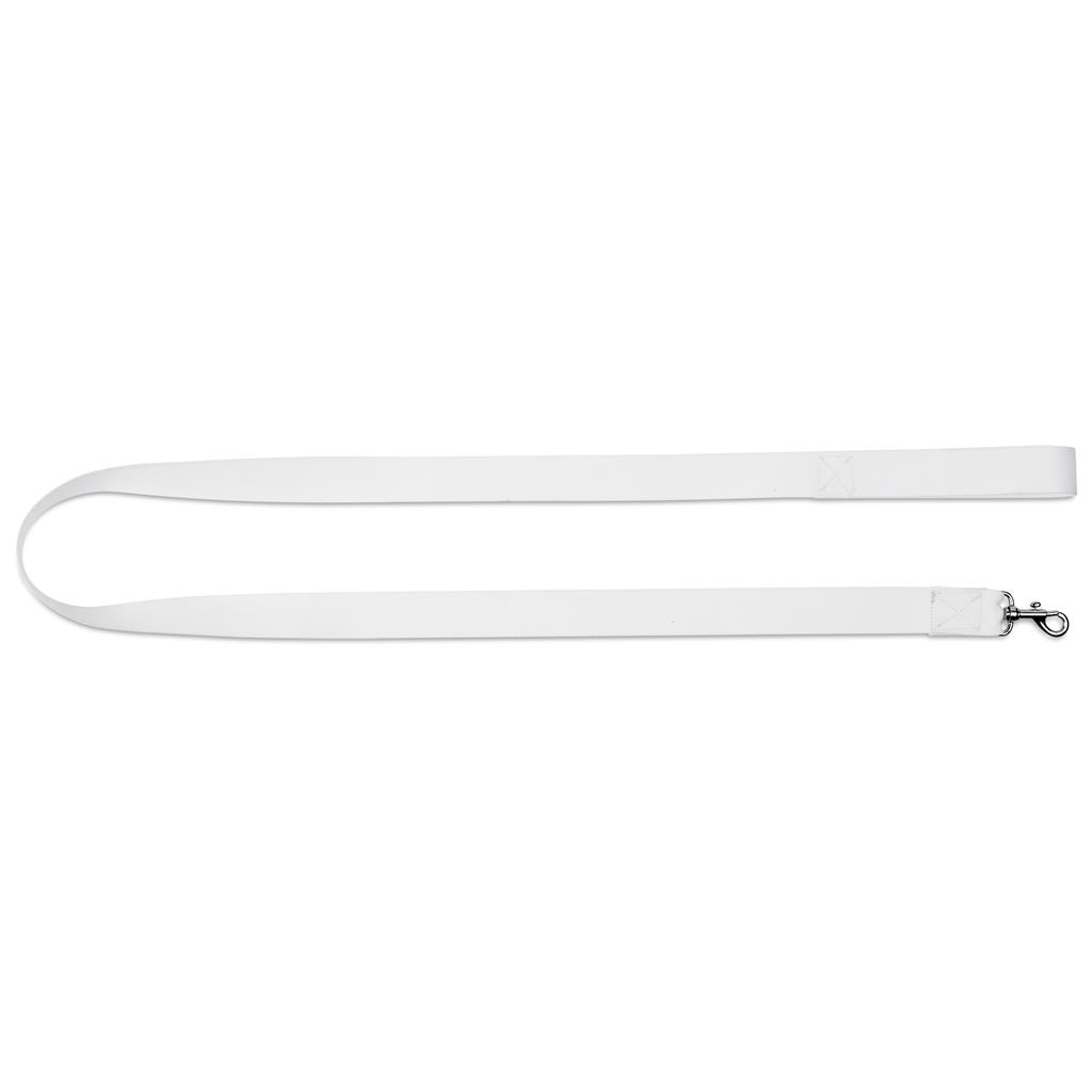 Pre-Production Sample Custom Buddy Polyester Dog Leash SOLID WHITE - Pet Accessories