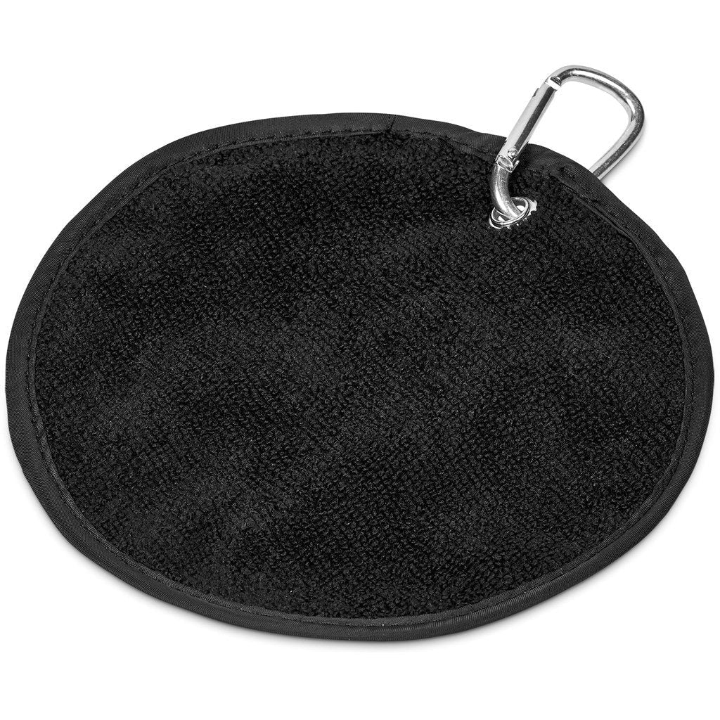 Pre-Production Sample Custom Eagle Polyester Golf Ball Cleaner BLACK - Sports and Fitness