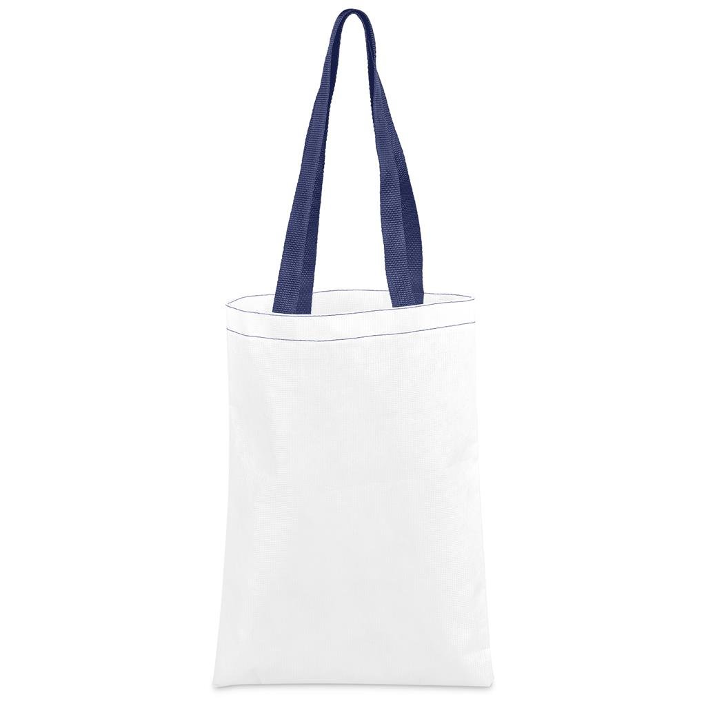 Pre-Production Sample Custom Eden Recycled PET Stitch-Bond Shopper NAVY - and Tote Bags
