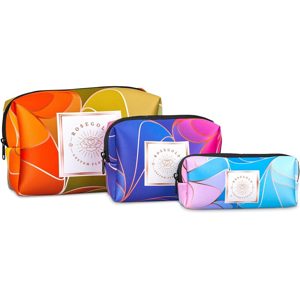 Pre-Production Sample Custom Emma Neoprene Makeup Bag - Toiletry and Cosmetic Bags
