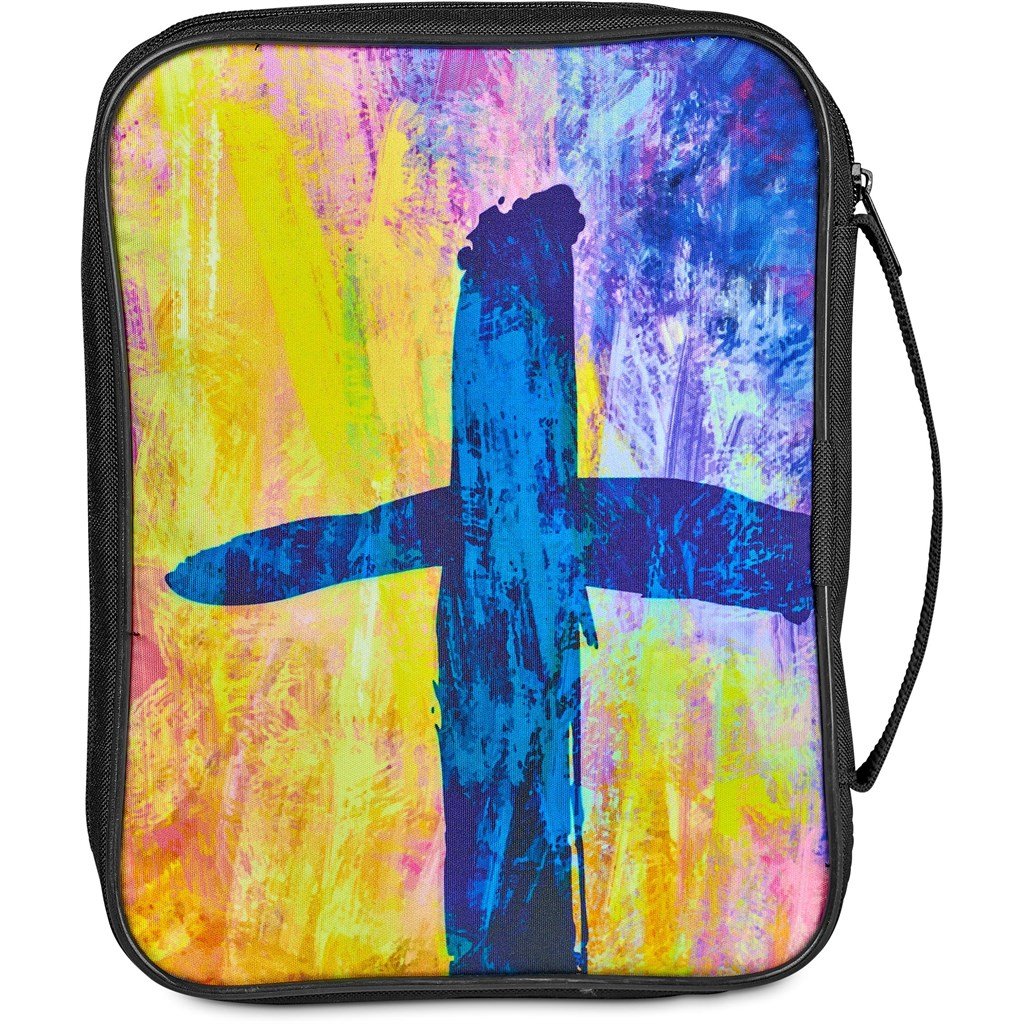 Pre-Production Sample Custom Faith Bible Book Bag With Carry Handle - Home and Living