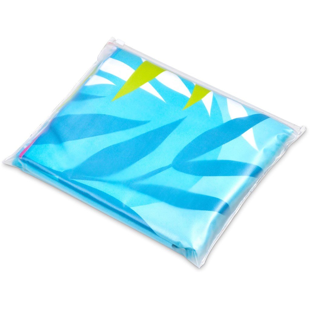 Pre-Production Sample Custom Hula Beach Towel - Dual Sided Branding SOLID WHITE - and Outdoor,Custom Sports Fitness