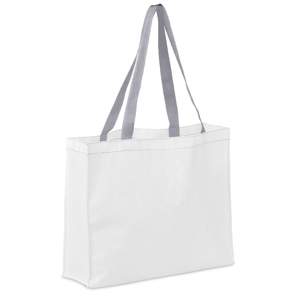 Pre-Production Sample Custom Menlyn Recycled PET Stitch-Bond Shopper - and Tote Bags