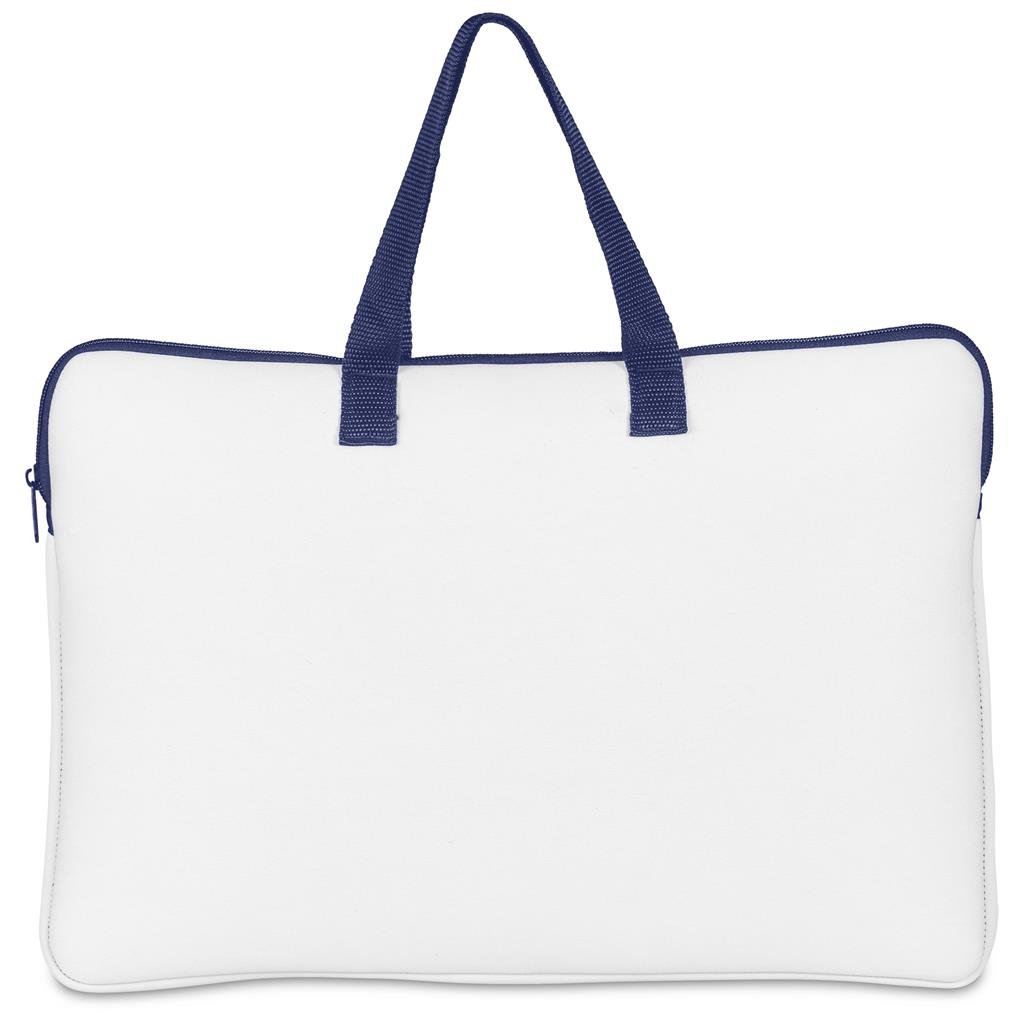 Pre-Production Sample Custom Neoprene 15.6-inch Cloud Laptop Sleeve NAVY - Tech Sleeves
