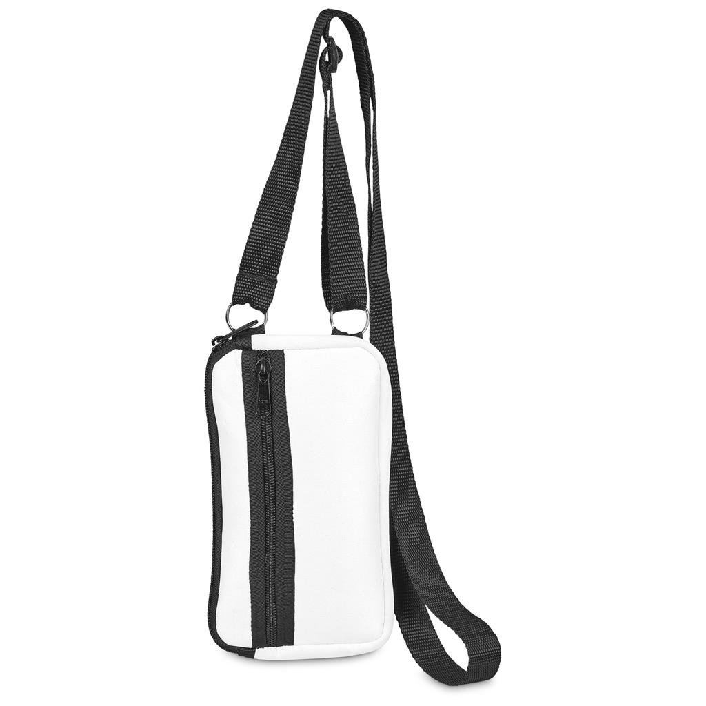 Pre-Production Sample Custom Paarl Neoprene Cell Phone Pouch BLACK - Crossbody and Waist Bags