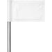 Pre-Production Sample Custom Putting Green Flag SOLID WHITE - Sports and Fitness