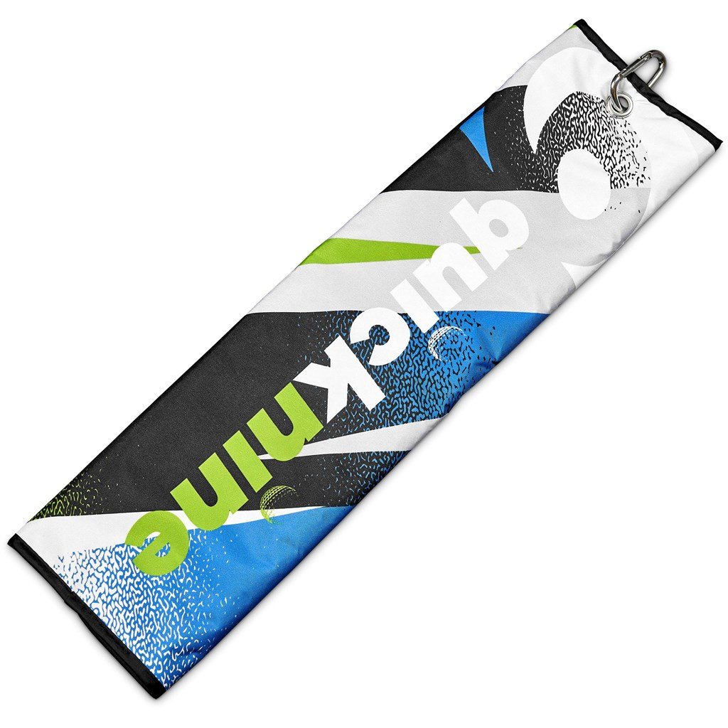 Pre-Production Sample Custom Xander Golf Towel BLACK - Sports and Fitness