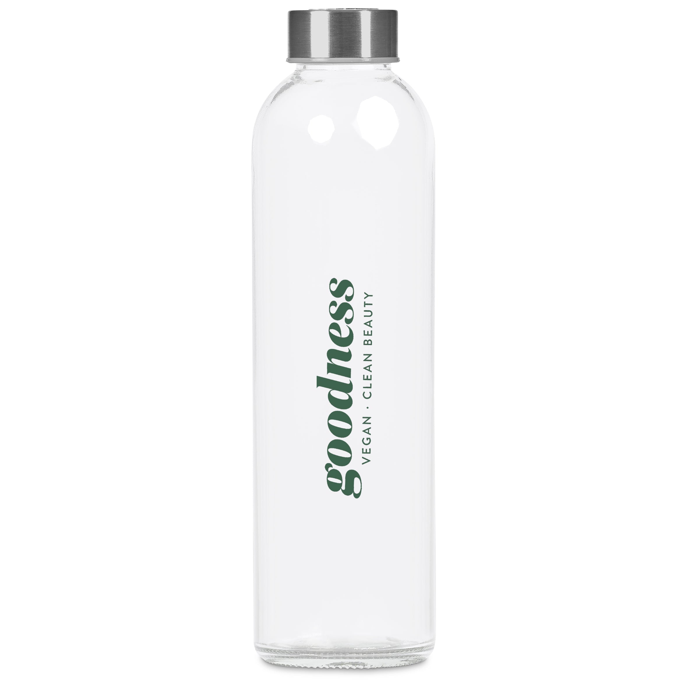 Pura Plus Glass Water Bottle – 750ml Transparent/Frosted White / T