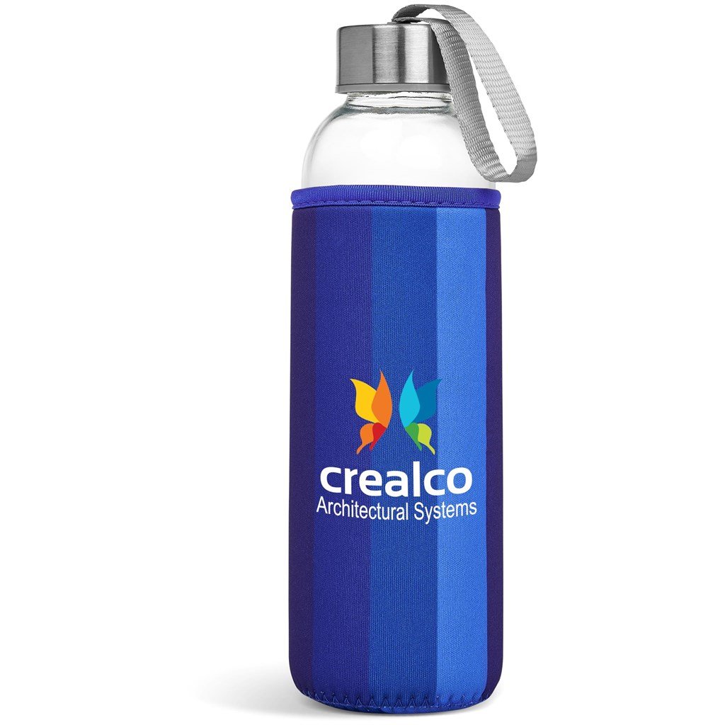 Quirky Glass Water Bottle - 500ml - Bottles