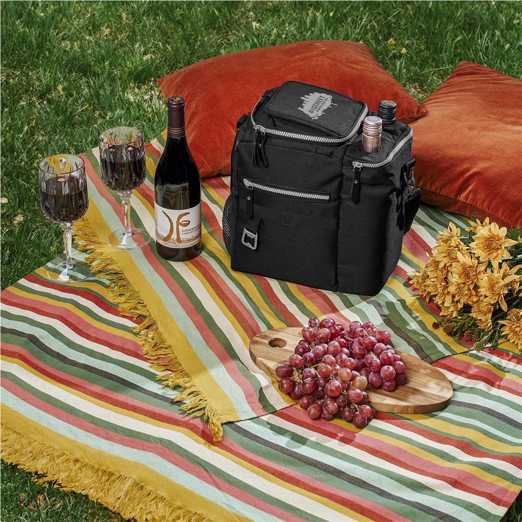 Quivera Wine & 16-Can Cooler BLACK - Picnic,Cooler Bags,Ideas for Summer,Ideas the Beach,Braai Ideas,Outdoor and Leisure,Heritage Day