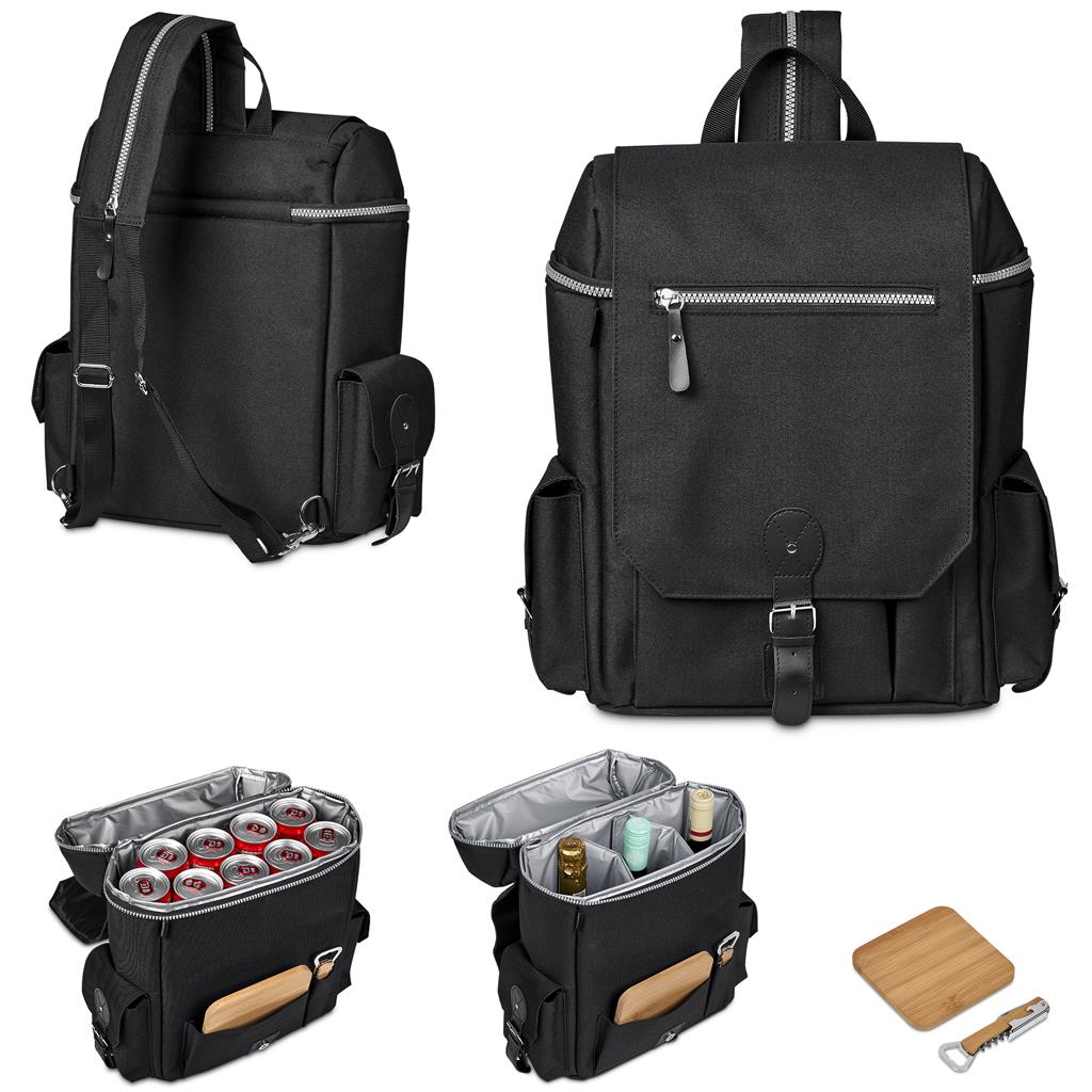 Quivera Wine & Cheese 18-Can Cooler BLACK - Picnic,Cooler Bags,Ideas for Summer,Outdoor and Leisure,Heritage Day