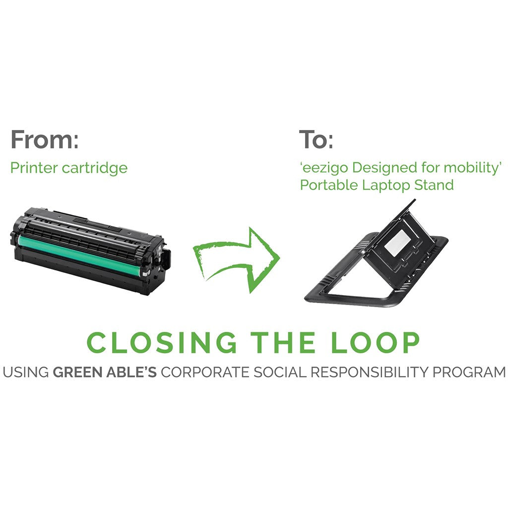 Recycled Plastic Portable Laptop Stand Black / BL - Computer Accessory Sets