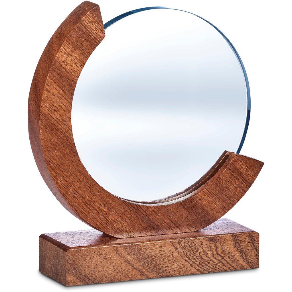 Reverence Achievement Award - Premium Optical Glass and Wood Natural / NT - Trophies