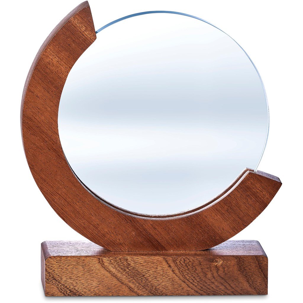 Reverence Achievement Award - Premium Optical Glass and Wood Natural / NT - Trophies