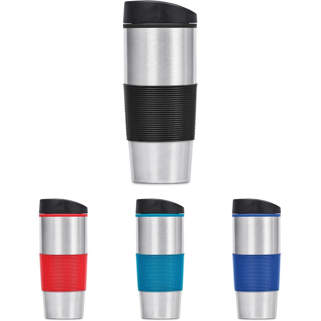 Ridge Stainless Steel & Plastic Double-Wall Tumbler - 450ml - Tumblers