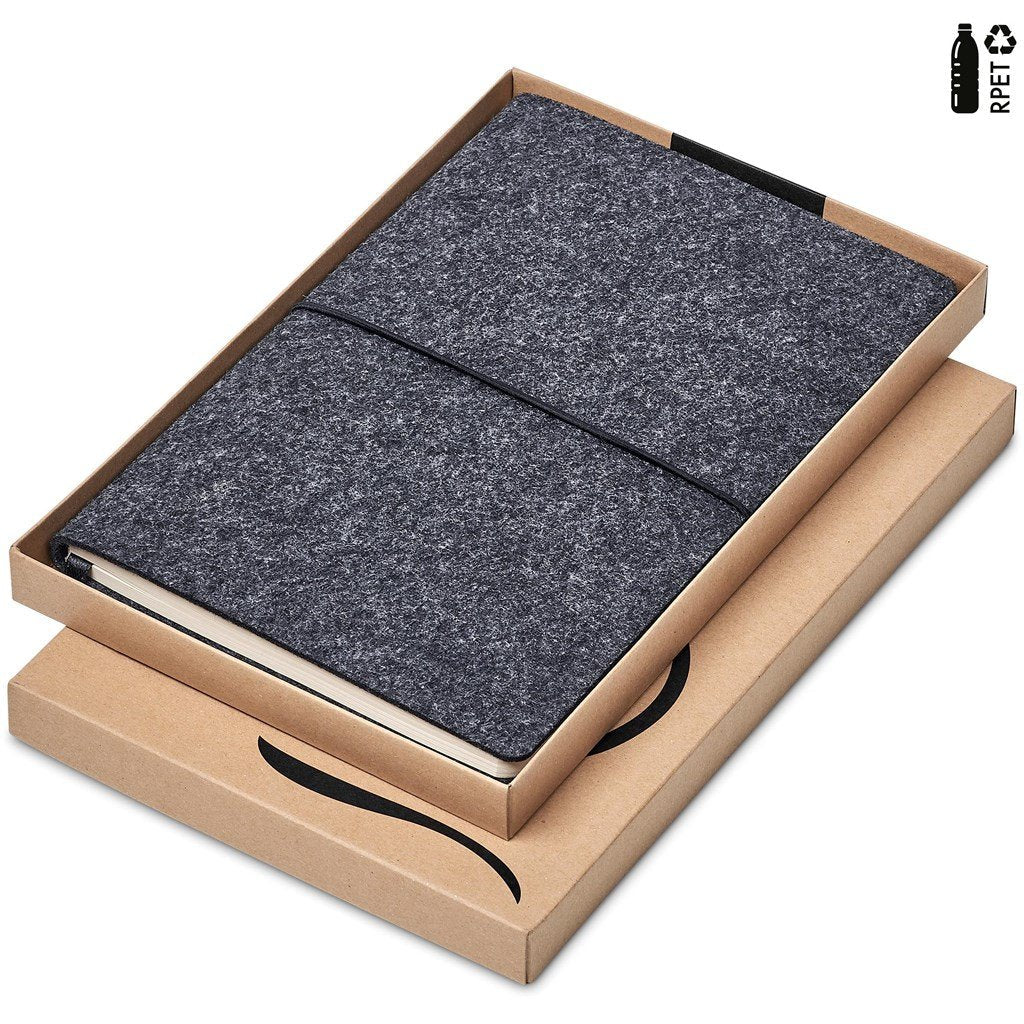 Rika Recycled PET Felt A5 Soft Cover Notebook DARK GREY - Notebooks,Eco-Friendly Notebooks,Recycled Products,Notebooks,Ideas