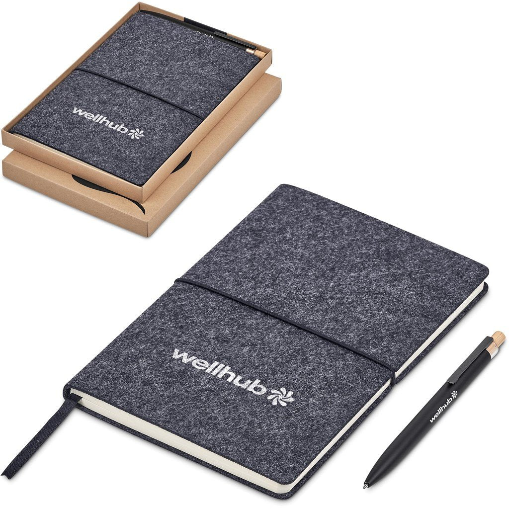 Rikamimo Notebook & Pen Set BLACK - Recycled PET Products,Items Introduced In 2024,Notebook Sets