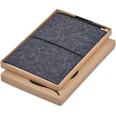 Rikamimo Notebook & Pen Set BLACK - Recycled PET Products,Items Introduced In 2024,Notebook Sets