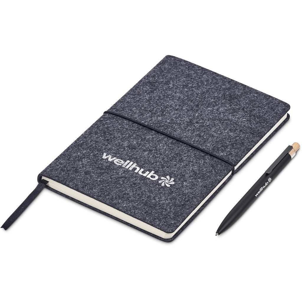 Rikamimo Notebook & Pen Set BLACK - Recycled PET Products,Items Introduced In 2024,Notebook Sets