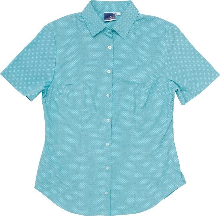 Rita Short Sleeve Blouse - Aqua Only-3XL-Aqua-AQ
