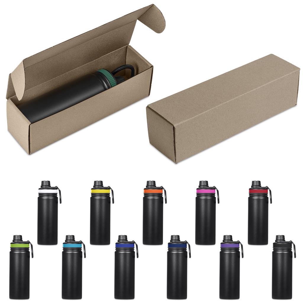 Romero Bottle in Bianca Custom Gift Box - Bottles Flasks And Tall Tumblers In Boxes,Custom Packaging