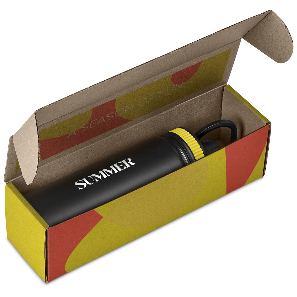 Romero Bottle in Bianca Custom Gift Box YELLOW - Bottles Flasks And Tall Tumblers In Boxes,Custom Packaging