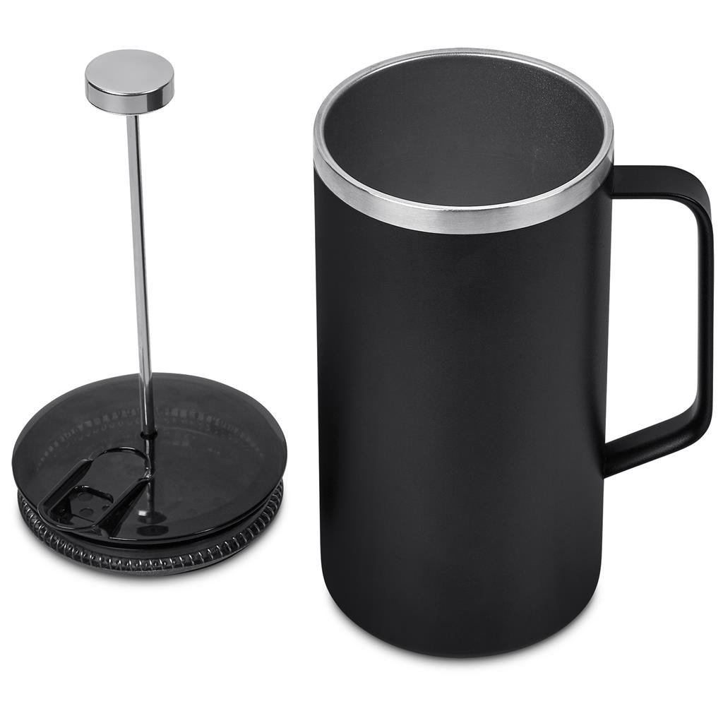 Rostov Stainless Steel Vacuum Coffee Plunger - 950ml BLACK - Coffee,Coffee Plungers,Home and Living