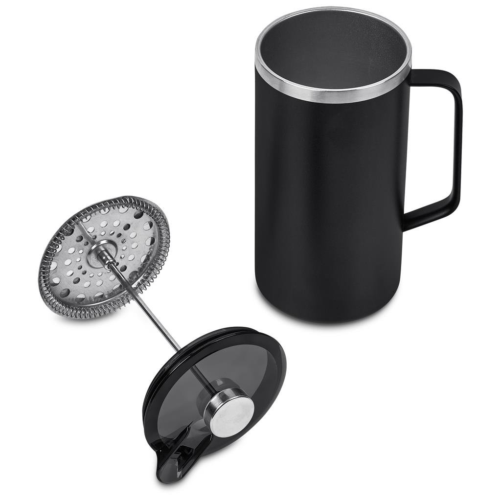 Rostov Stainless Steel Vacuum Coffee Plunger - 950ml BLACK - Coffee,Coffee Plungers,Home and Living