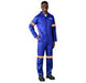 Safety Polycotton Boiler Suit - Reflective Arms & Legs - Orange Tape-