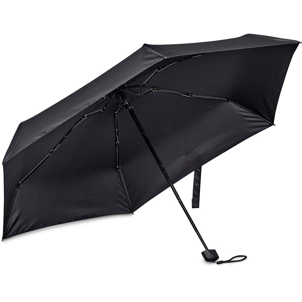 Salem Recycled PET Compact Umbrella with EVA Pouch BLACK - Umbrellas,Recycled Products,Umbrellas,Recycled Umbrellas