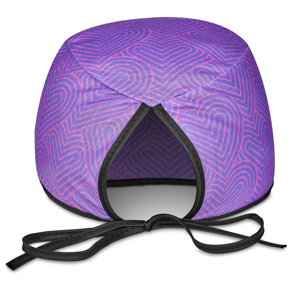 Sample Custom Halo Polyester Nurse Theatre Cap BLACK - Personal Care and Pamper Gifts