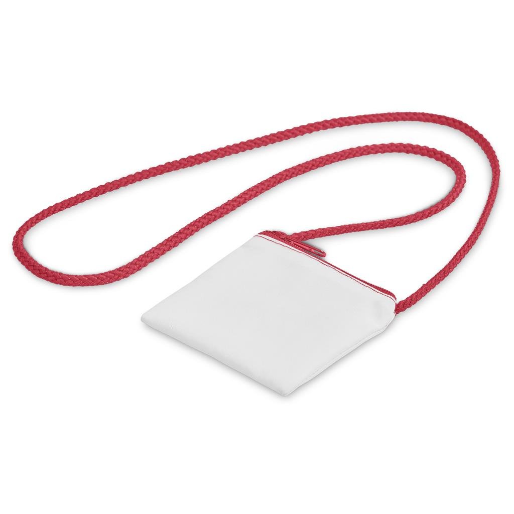 Custom Sani Tuck Money Neck Pouch RED - Stationery,Custom School Accessories,Custom Accessories