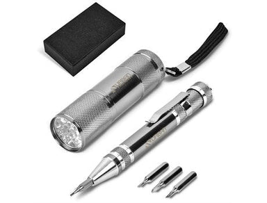 Sentinel Torch & Tool Set-Silver-S