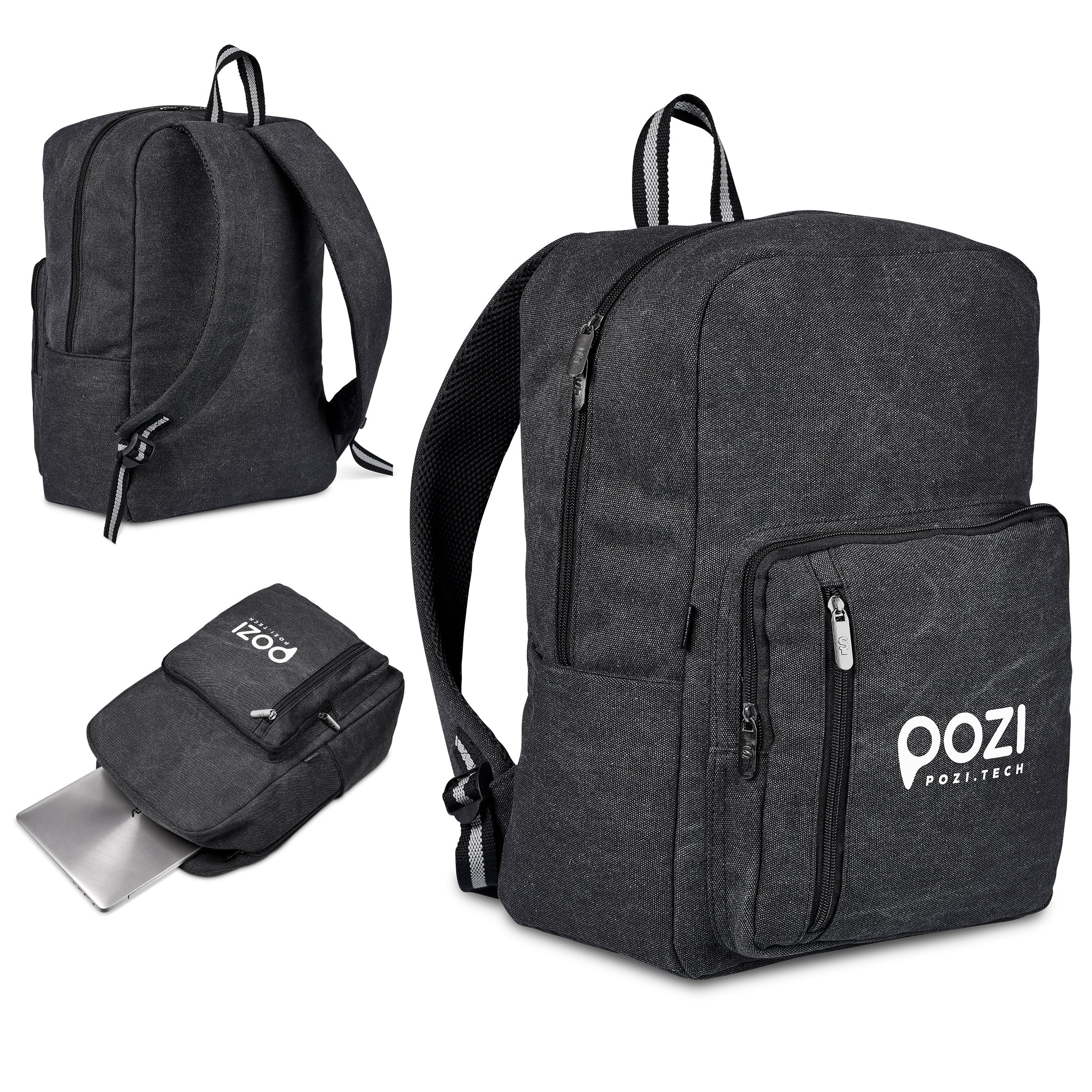 Serendipio Northbridge Canvas Laptop Backpack Black / BL