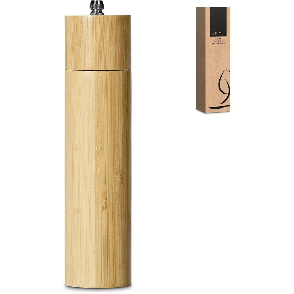 Shioki Bamboo Salt or Pepper Mill Natural / NT