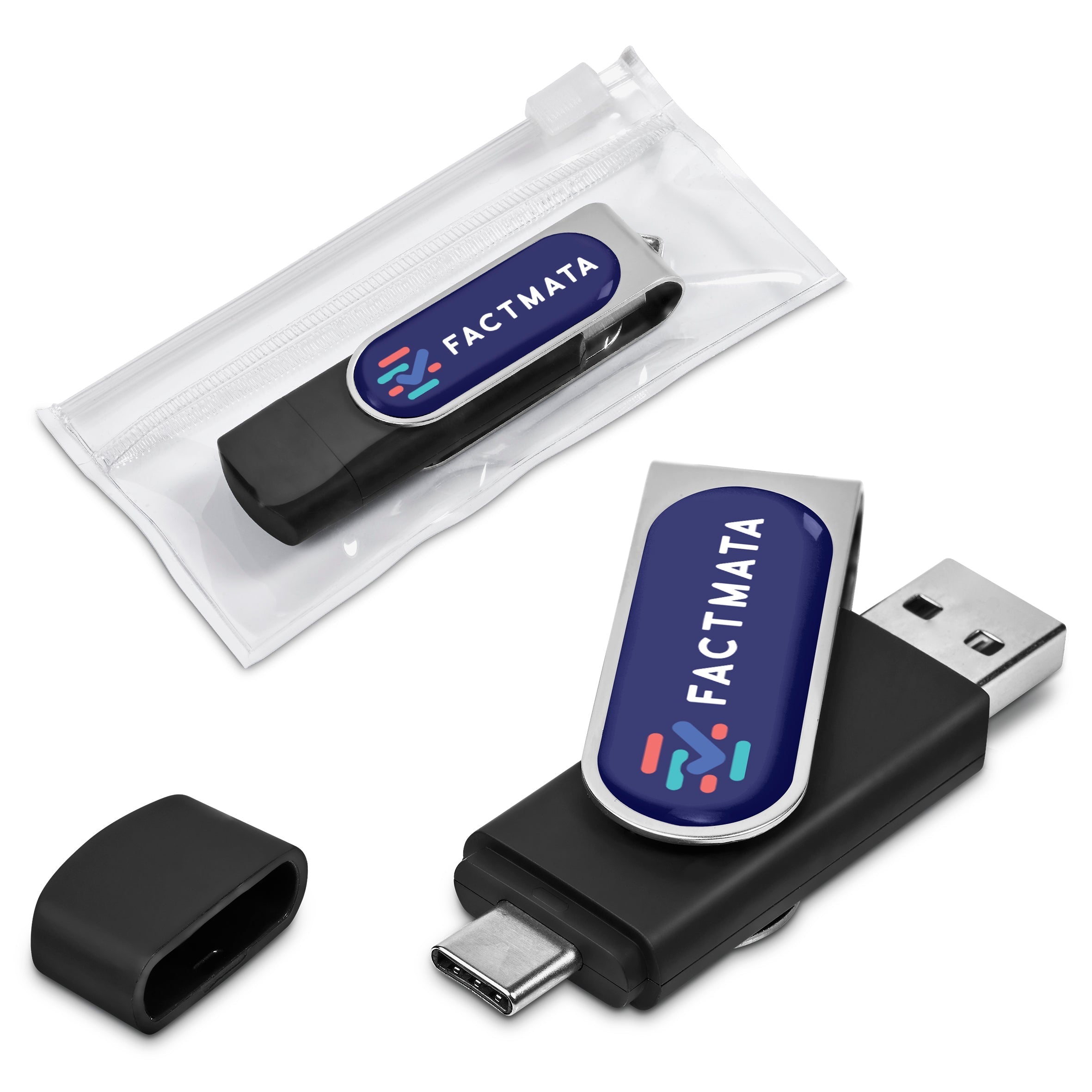 Shuffle Dome Flash Drive – 32GB - Silver / S