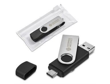 Shuffle Glint Flash Drive – 32GB - Silver / S