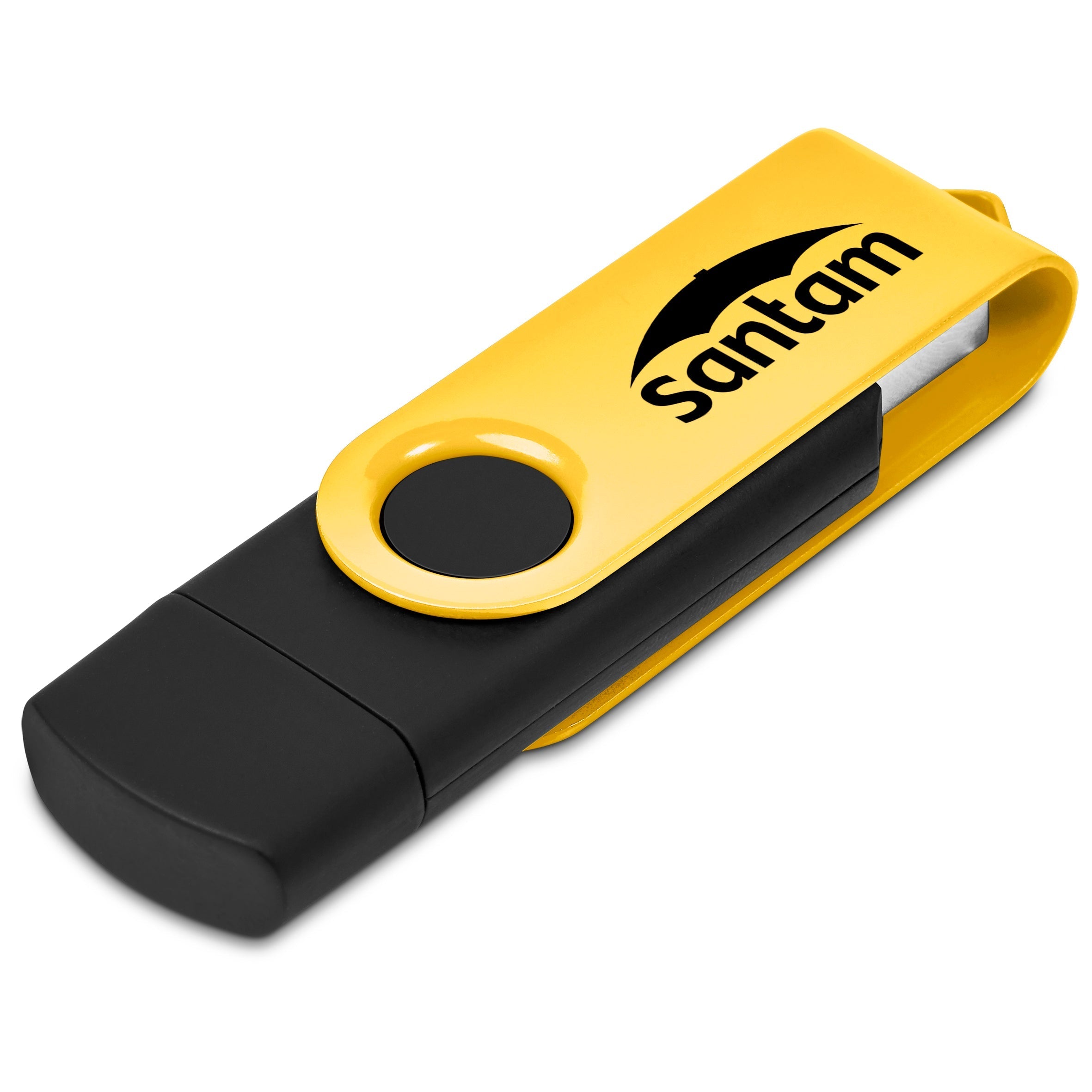 Shuffle Gyro Black Flash Drive – 32GB / Yellow / Y