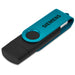 Shuffle Gyro Black Flash Drive – 32GB / Turquoise / TQ
